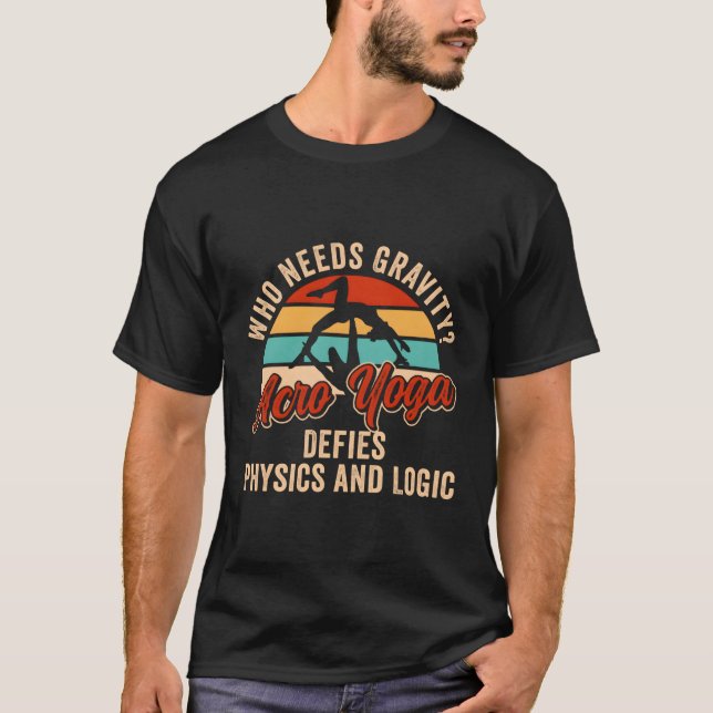 Camiseta Acro Yoga Exercise Gymnastic Acrobatics Tumbling (Frente)
