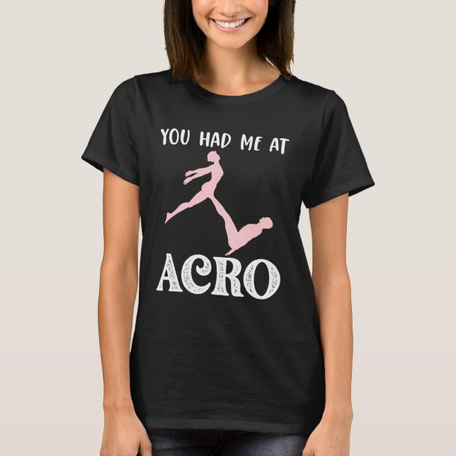Camiseta Acro Yoga Lovers Gift para casais, ginásio Acrobát (Frente)