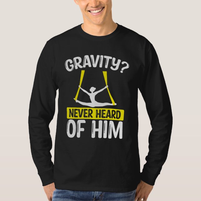 Camiseta Acrobat Aerial Alvo-Aéreo Dançante Da Seda (Frente)