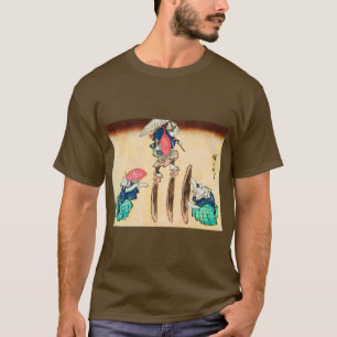 Camiseta Acrobat Cat, Hiroshige, Ukiyo-e