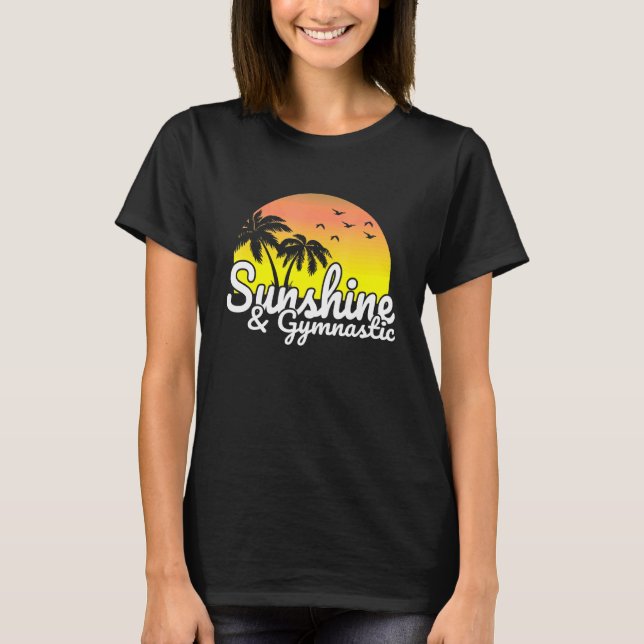 Camiseta Acrobática Sunshine E Ginástica Para Motivação T (Frente)