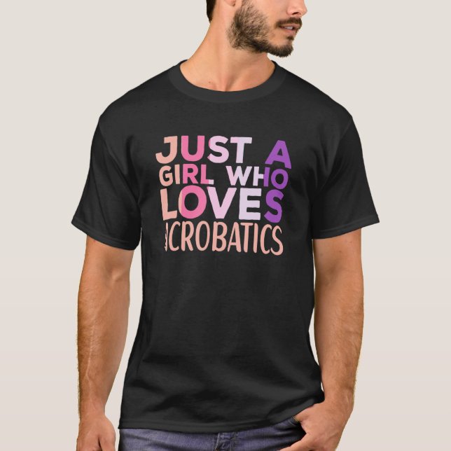 Camiseta Acrobatics Roupa Acrobat para antena de ginástica (Frente)