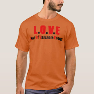 Camiseta Acrônimo de amor engraçado