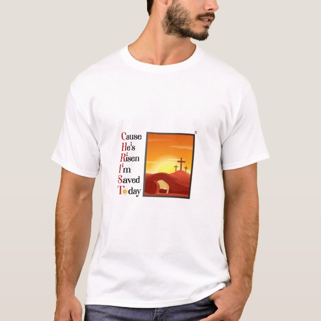 Camiseta Acrônimo de Cristo masculino (Frente)