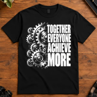 Camiseta Acronimo de Trabalho em Equipe Juntos Todos Conqui