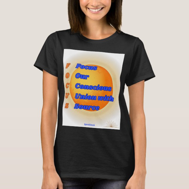 Camiseta Acrônimo inspiracional de camisa-T feminina (Frente)