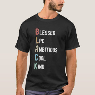 Camiseta Acrônimo Negro Terapista Lpc Afro-Americano