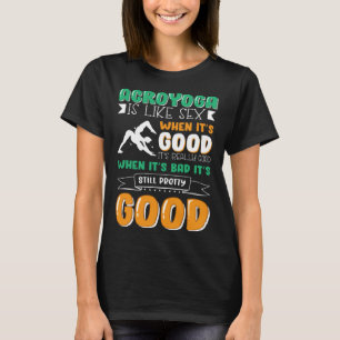 Camiseta Acroyoga divertido para fã de yoga Namaste