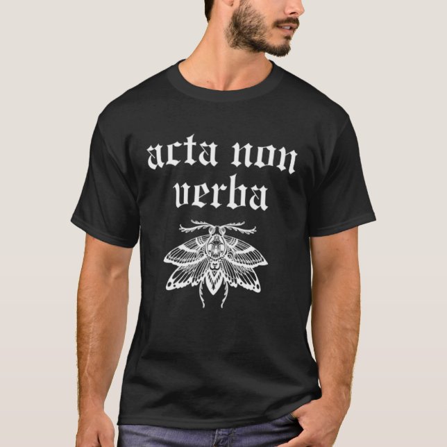 Camiseta Acta Non Verba Philosophy Modern Stoicism Stoic Pe (Frente)