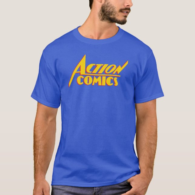 Camiseta Action Comics garota garota (Frente)