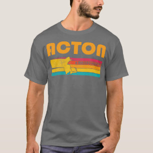 Camiseta Acton Massachusetts Vintage - Souvenir em dificuld