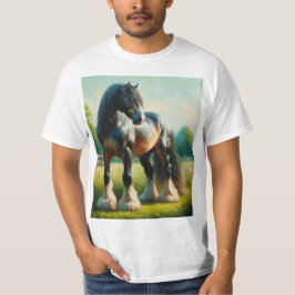Camiseta Acuarela caballo percherón