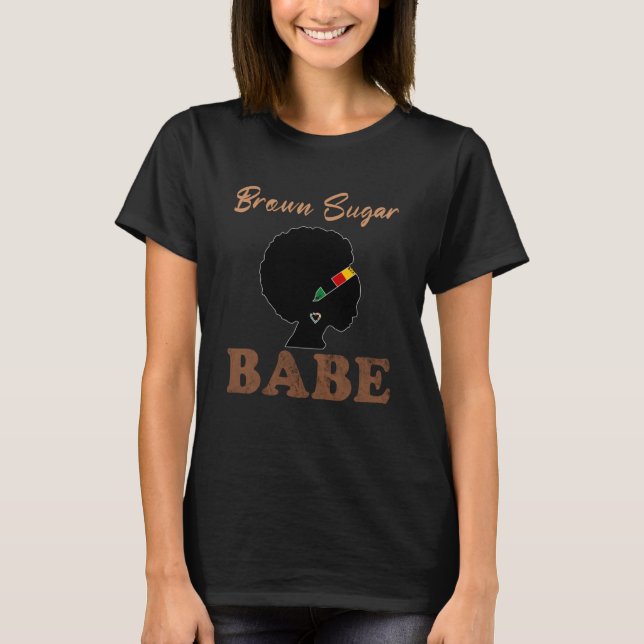 Camiseta Açúcar Castanho Babe 5 (Frente)