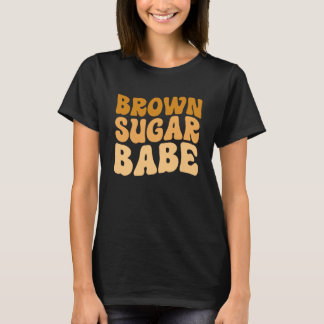 Camiseta Açúcar Castanho Babe Negro Orgulho Africano