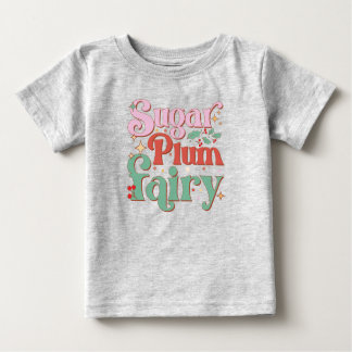 Camiseta Açúcar Pluma Fada Fada de Fada de Natal