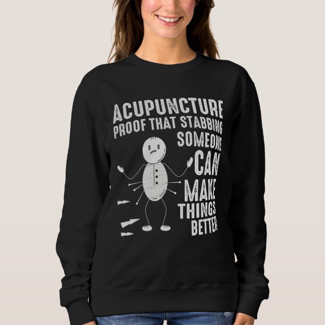 Camiseta Acupuncture Stabbing Needles Expert Chinese Acupun (Frente)