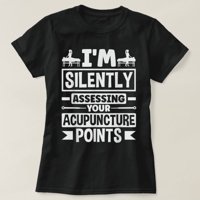 Camiseta Acupuntura Acupunturista Acupuntura Acupuntura Eng (Frente do Design)