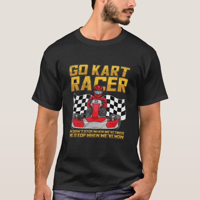 Camiseta Acusação De Ir Para Kart Racer (Frente)