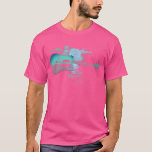 Camiseta Acústica de Música Sombra do Lago de Reflexões de 