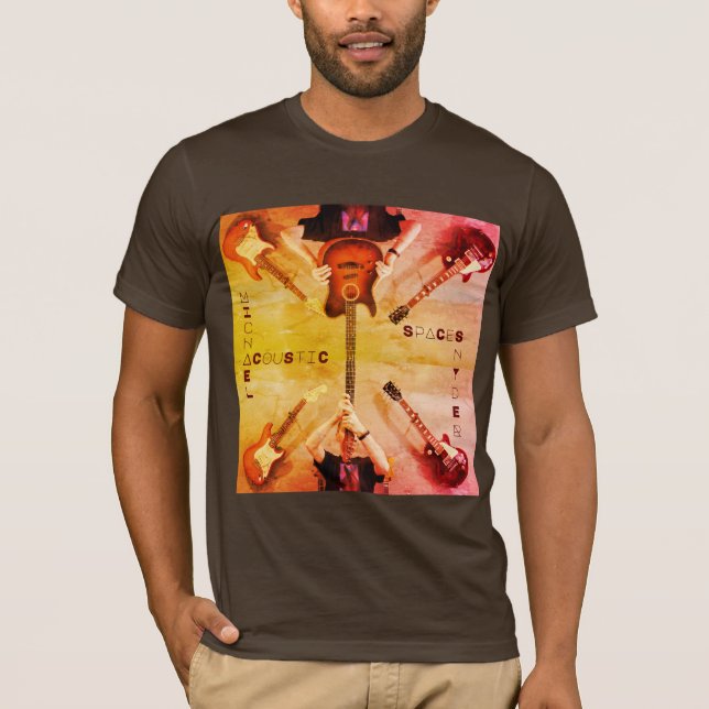 Camiseta acústica de violão.  (Frente)