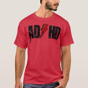 Camiseta AD HD para Homens Crianças Meninas Parentes ADHD