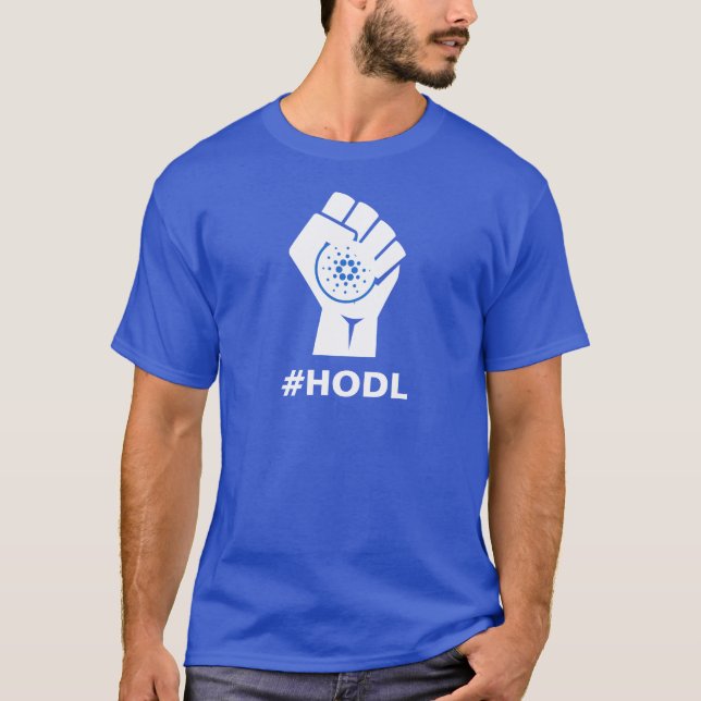 Camiseta ADA de HODL Cardano: Branco (Frente)