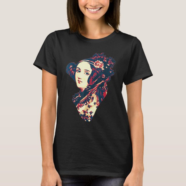 Camiseta Ada Lovelace British Flag Propaganda (Frente)