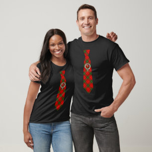 Camiseta Adair Clan Crachá & Tartan Necktie