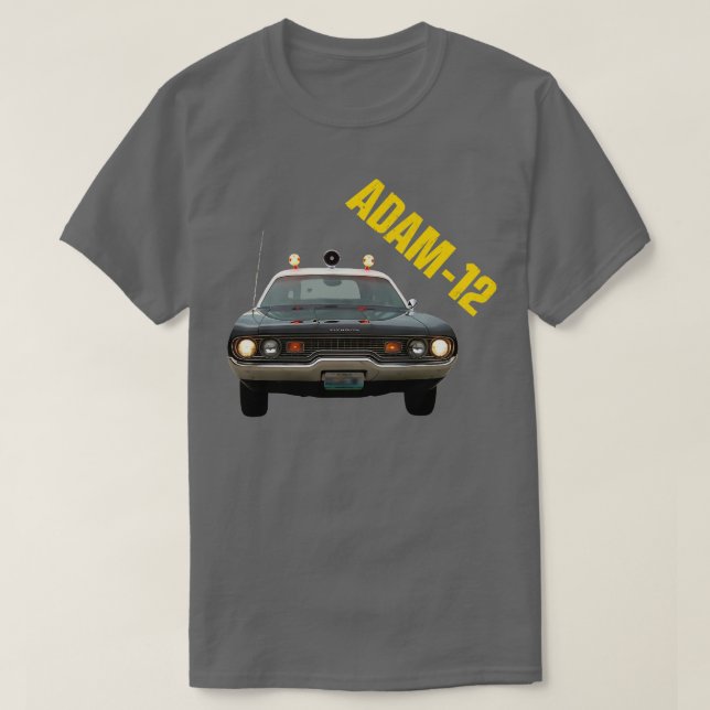 Camiseta Adam 12 Patrol 60s70s Policial Show TShirt (Frente do Design)