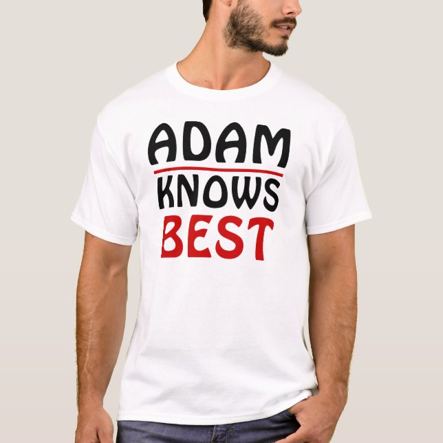 Camiseta Adam Knows Best (Frente)