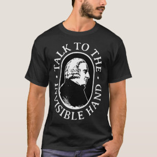 Camiseta Adam Smith Fala Com A Mão Invisível Economia Te