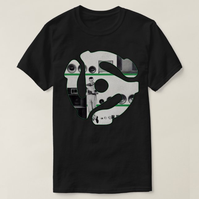 Camiseta Adaptador 45 Record - Dude Estéreo (Frente do Design)