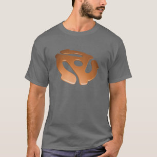 Camiseta Adaptador alaranjado de 3D 45 RPM