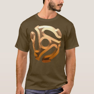 Camiseta Adaptador de Leitor de Registro de Vinilo DJ de 45