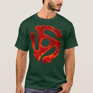 Camiseta Adaptador de registro de vinil de 45 rpm Red Legal