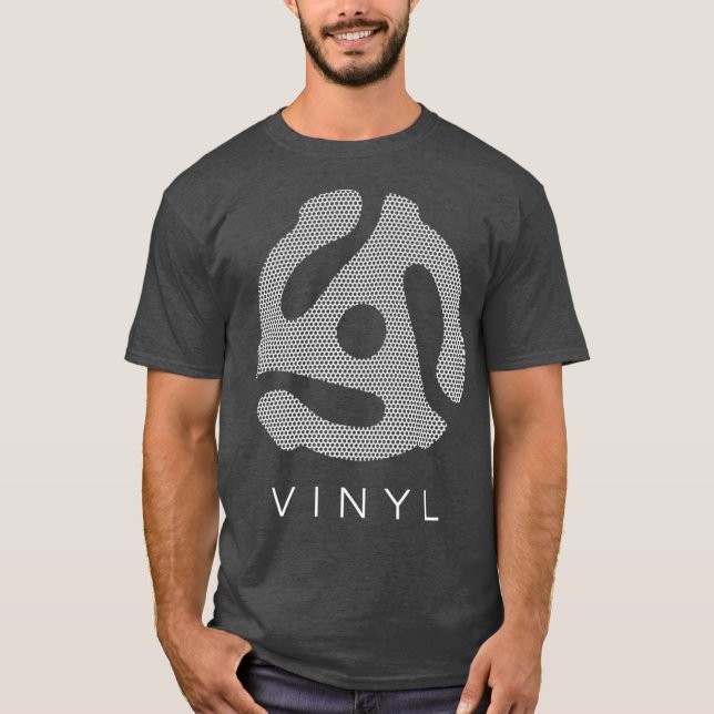 Camiseta Adaptador de Spindle de Registro Vinil de 45 RPM M (Frente)