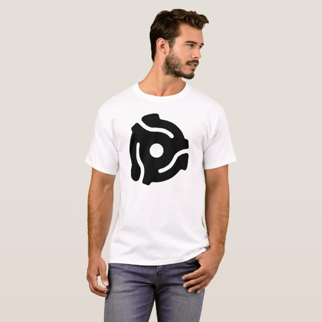 Camiseta Adaptador Music Record 45 RPM (Frente Completa)