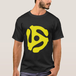 Camiseta Adaptador Vintage Dj Men Do Vinyl Record 45 Rpm Sp