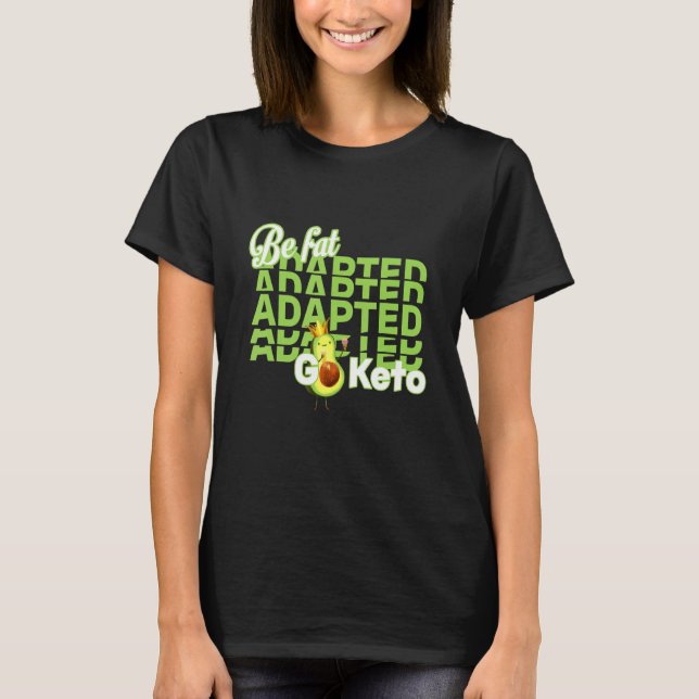 Camiseta Adaptar gordura Coma abacate (Frente)