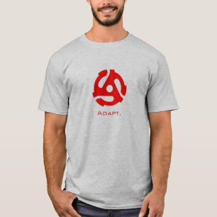 Camiseta Adapte o T - vermelho