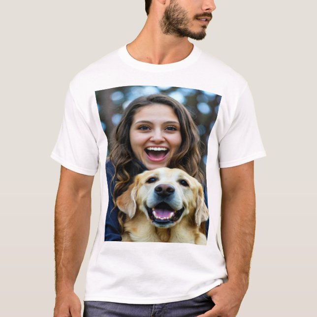 Camiseta Add Labrador Retriever Photo Personalize (Frente)