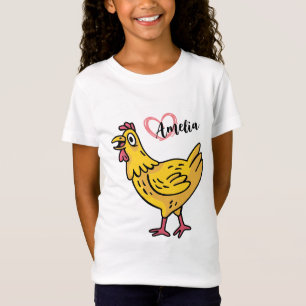 Camiseta Add Name to chickens Birthday Gift, chikens Lovers