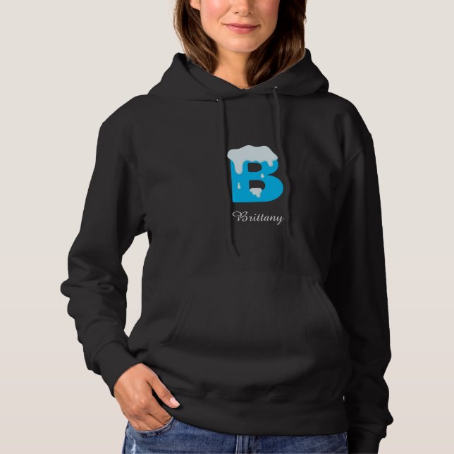 Camiseta Add you name to your winter's sweatshirt letter B) (Frente)