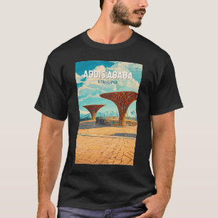 Camiseta Addis Abeba Etiópia Viagem Arte Vintage