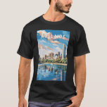 Camiseta Adelaide Austrália - Viagem Art Vintage<br><div class="desc">Adelaide retro vetor viagem. Adelaide é a porta de entrada para lugares mundialmente famosos como a ilha de Kangaroo e as melhores regiões vitivinícolas da Austrália,  incluindo o Vale de Barossa,  McLaren Vale e o Vale de Clare.</div>