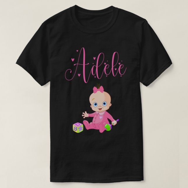 Camiseta Adele Girl Name - Merch 4 Adele (Frente do Design)
