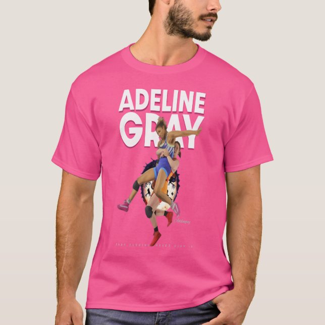 Camiseta Adeline Cinza (Frente)