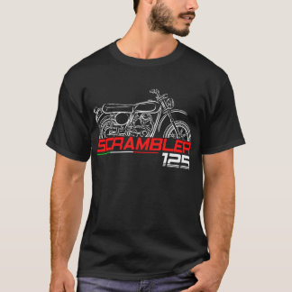 Camiseta Adequado para fãs da Ducati 125 Scrambler 1971-197