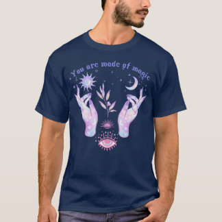 Camiseta adesivo celestial você é feito de magia
