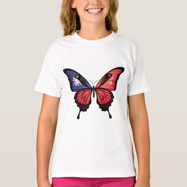 Camiseta Adesivo da Bandeira da Borboleta Rabo de Andorinha (Frente)